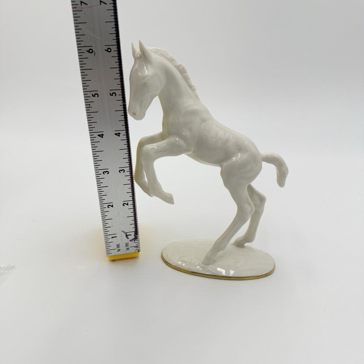 Hutschenreuther Leaping Foal White Porcelain Horse Figurine by Max Fritz 1940