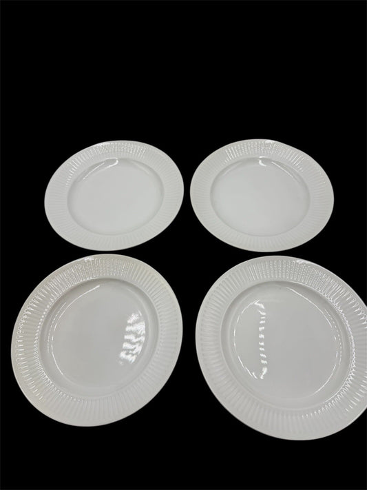 Royal Copenhagen Denmark China GEORGIANA dessert White Porcelain Plates 7”