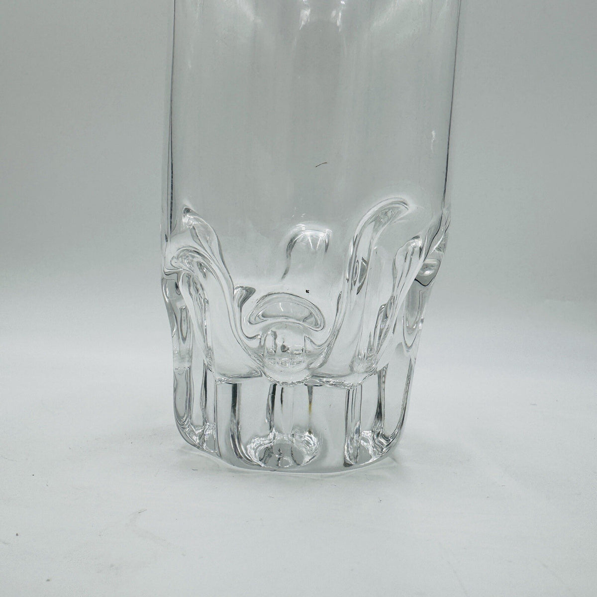 iittala Finland Crystal Glass Vase Marja Design Tapio Wirkkala 6.5” 1976 Vintage