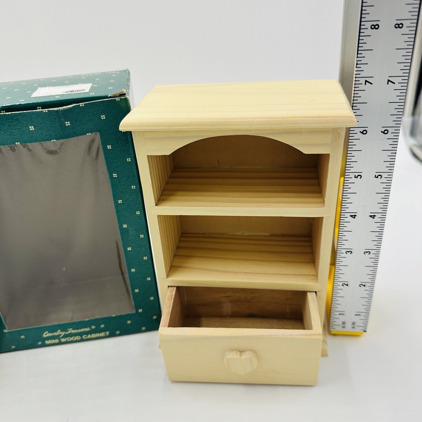 Country Treasure Dollhouse Furniture Wood Cabinet Item 7052  6.5” 1989 Miniature