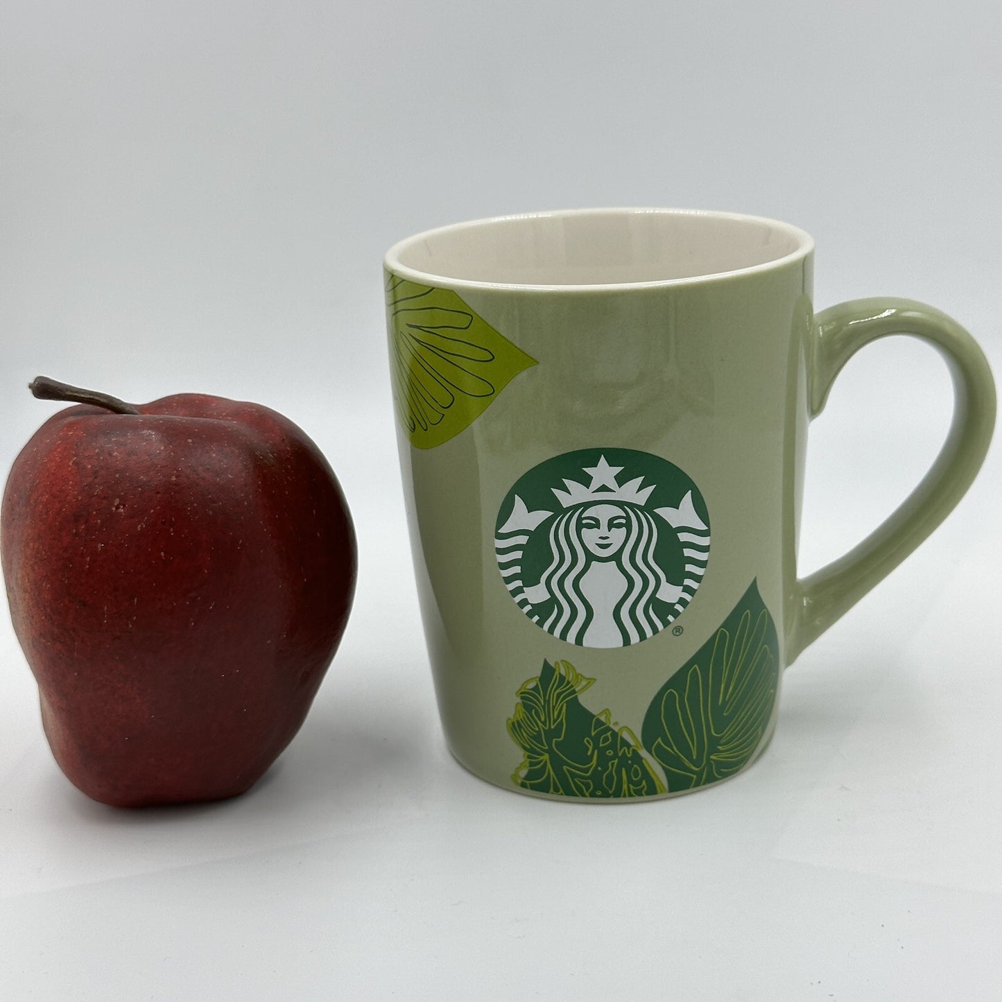 Starbucks Coffee Mug 2021 Green Leaf Mermaid 10 Fl Oz 4in Cup