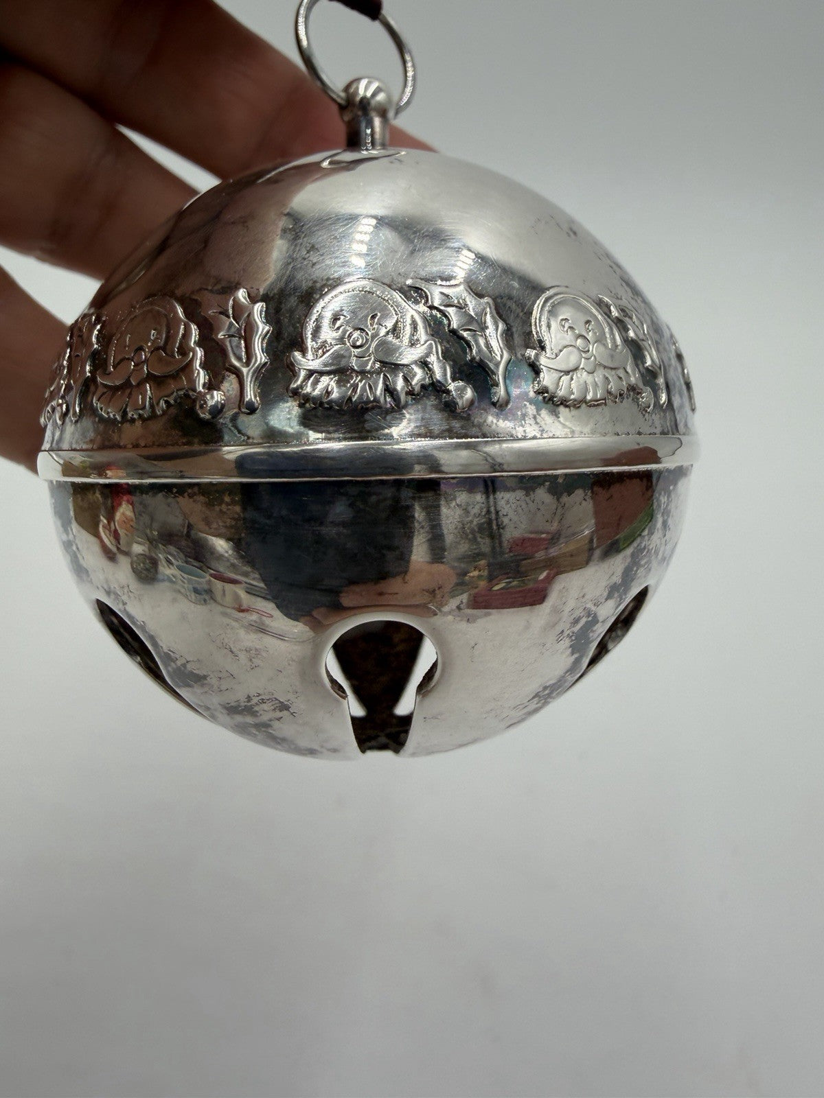 Vintage Wallace Silversmith's 1997 Annual  Sleigh Bell Ornament Silverplate