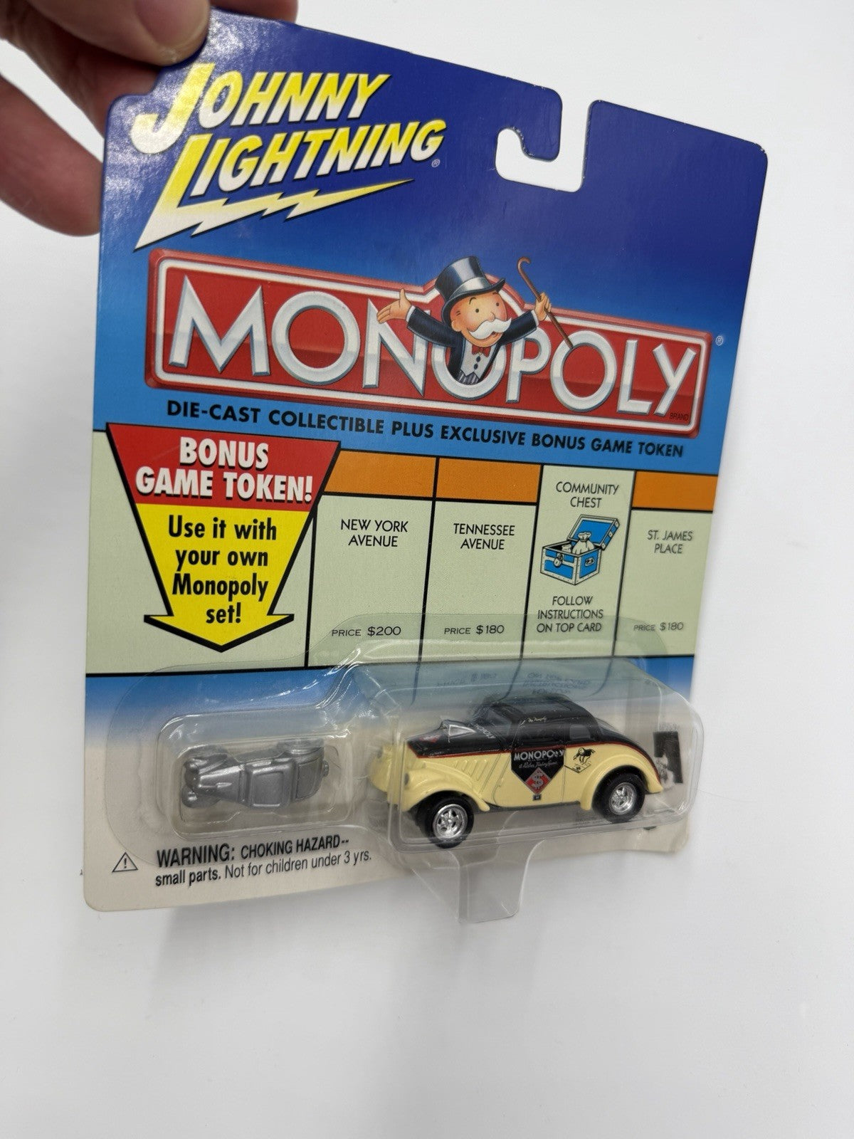 Johnny Lightning Die-cast  Monopoly Willys - With Game Token Car Sealed New