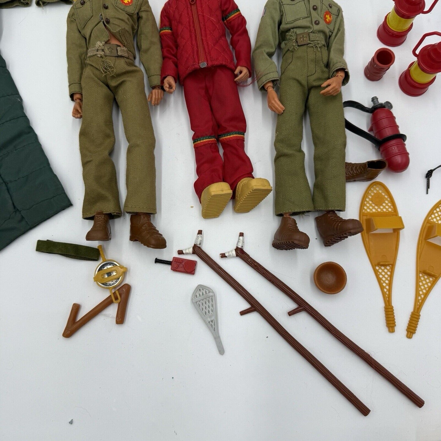 Vtg 1974 Kenner Boy Scout Cub Scout Dolls and Camping Set w/ accessories