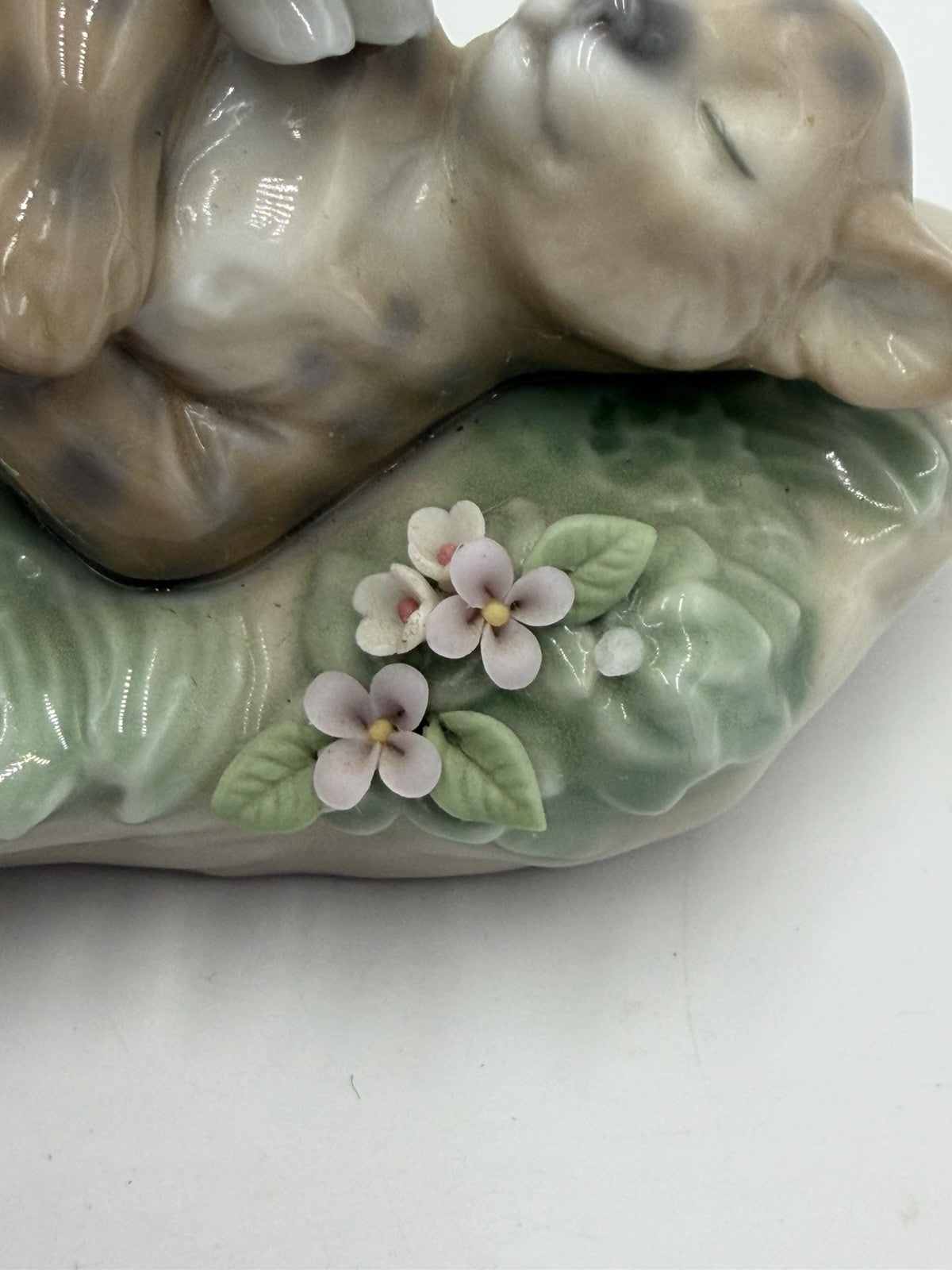 Lladro Spain Porcelain Kingdom of Peace Leopard & Lamb Figurine Vintage # 6926