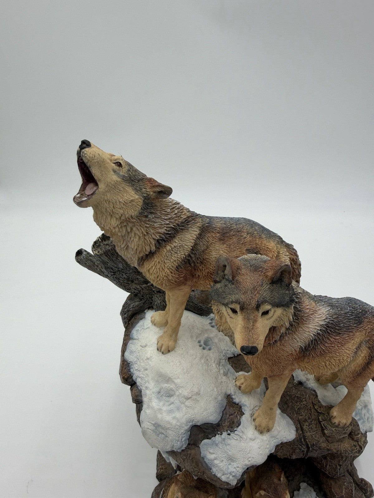Danbury Mint Spirit of the Wolf Sculpture Collections Wilderness Call NICK BIBBY