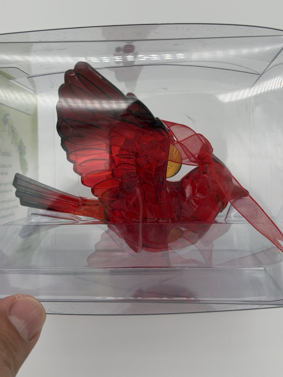 Department 56 Always Near Cardinal Red Bird Hang w/ Charm Ornament Boxed