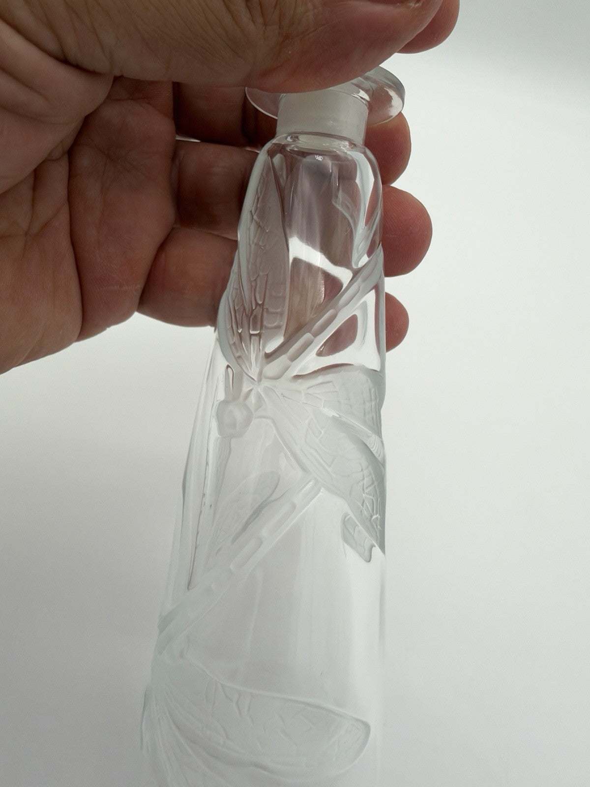 Lucien Gaillard MMA Metropolitan Museum Art glass dragonfly perfume bottle 6.5”