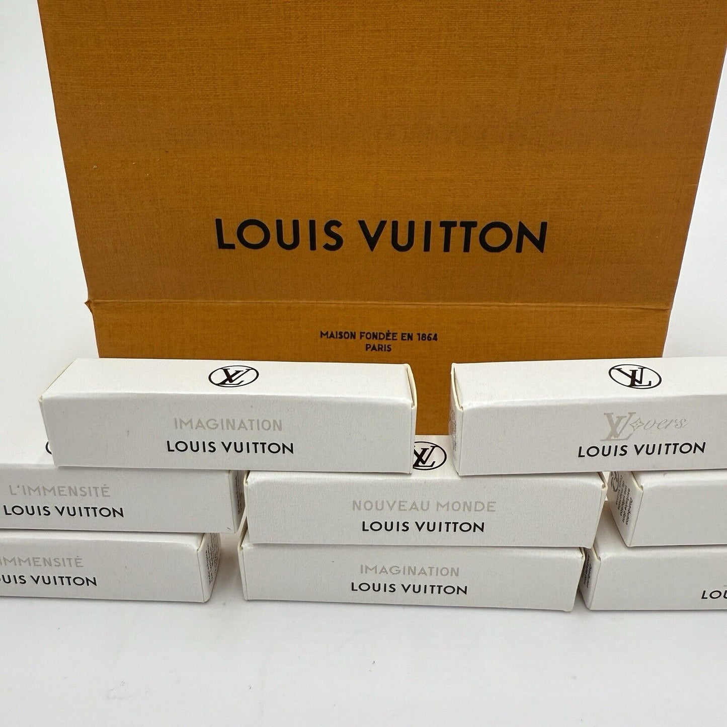 Louis Vuitton Perfume Samples Eau de Partum 2ml 0.06 FL. OZ 8 Samples Lovers Bag