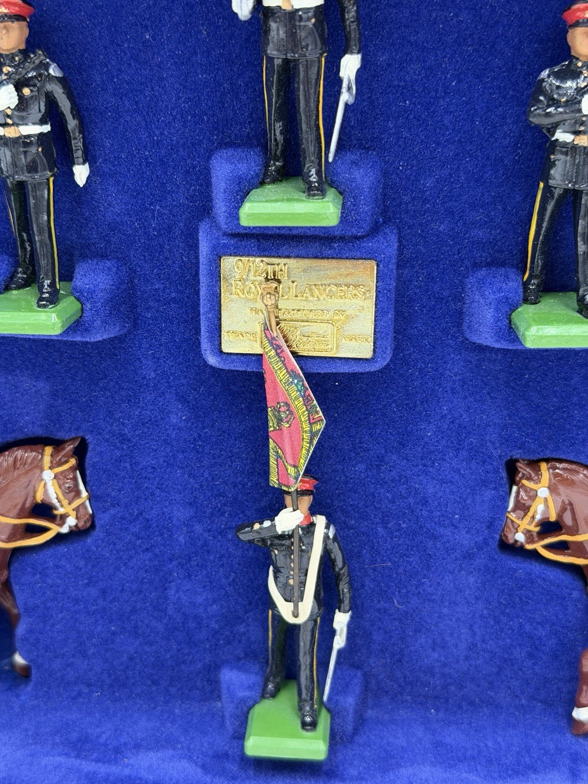 Britains 9th/12th Royal Lancers Metal Toy Soldiers 1985 Limited Edition NIB /COA