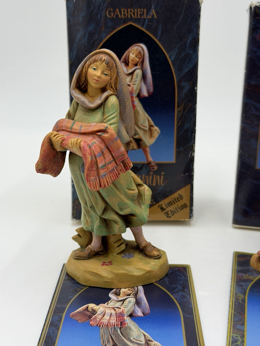 Fontanini Italy Nativity Limited Edition Figurines 3 Pcs Vintage 1983 Christmas