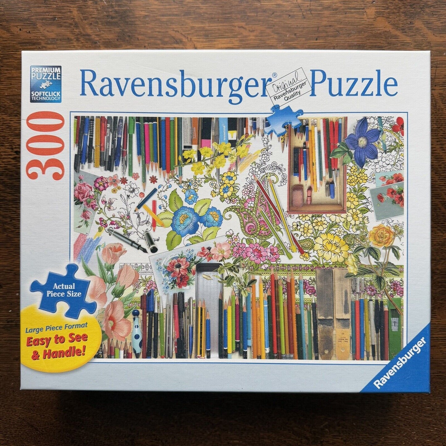 RAVENSBURGER Large Piece 300 Piece Jigsaw Puzzle COLOR WITH ME 13592