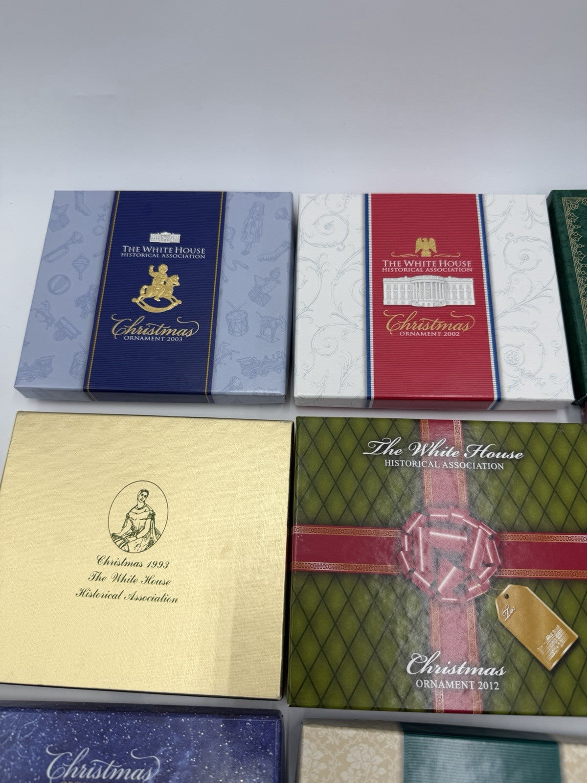 The White House Historical Association Christmas Ornaments 9 PCs America