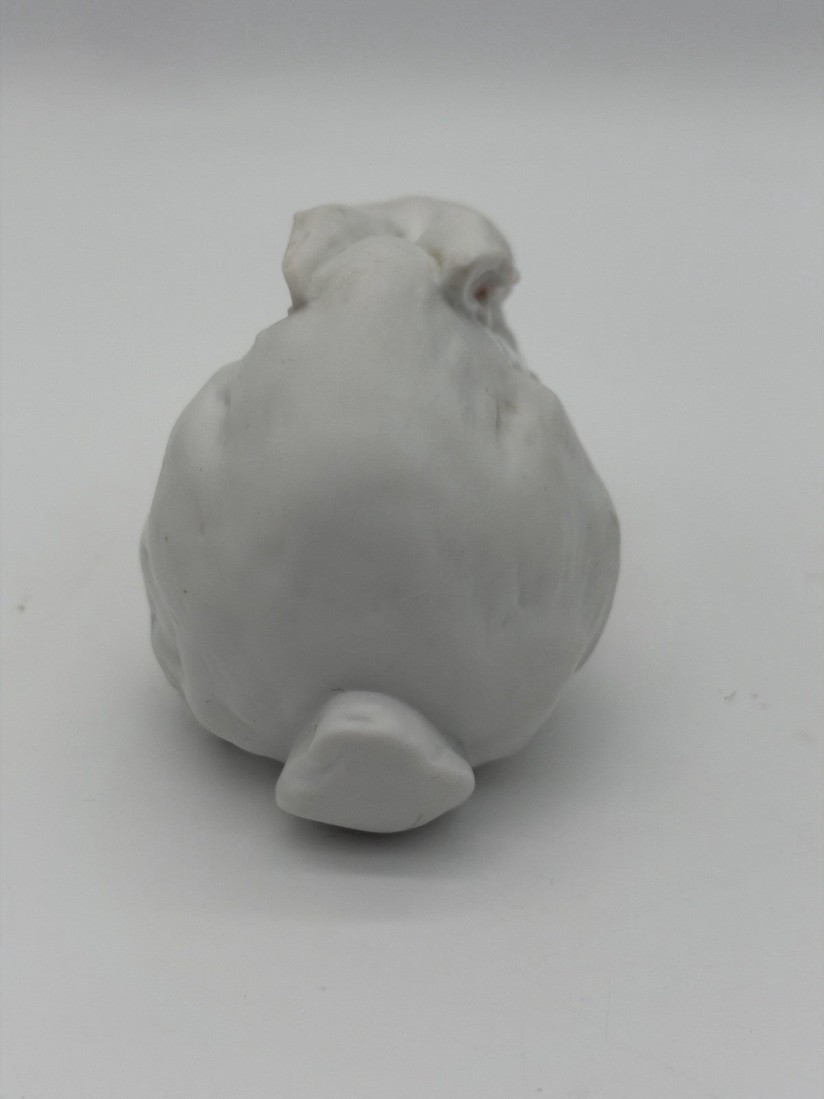 AK Kaiser Porcelain Lying White Rabbit Hare #518 Figurine West Germany Painted