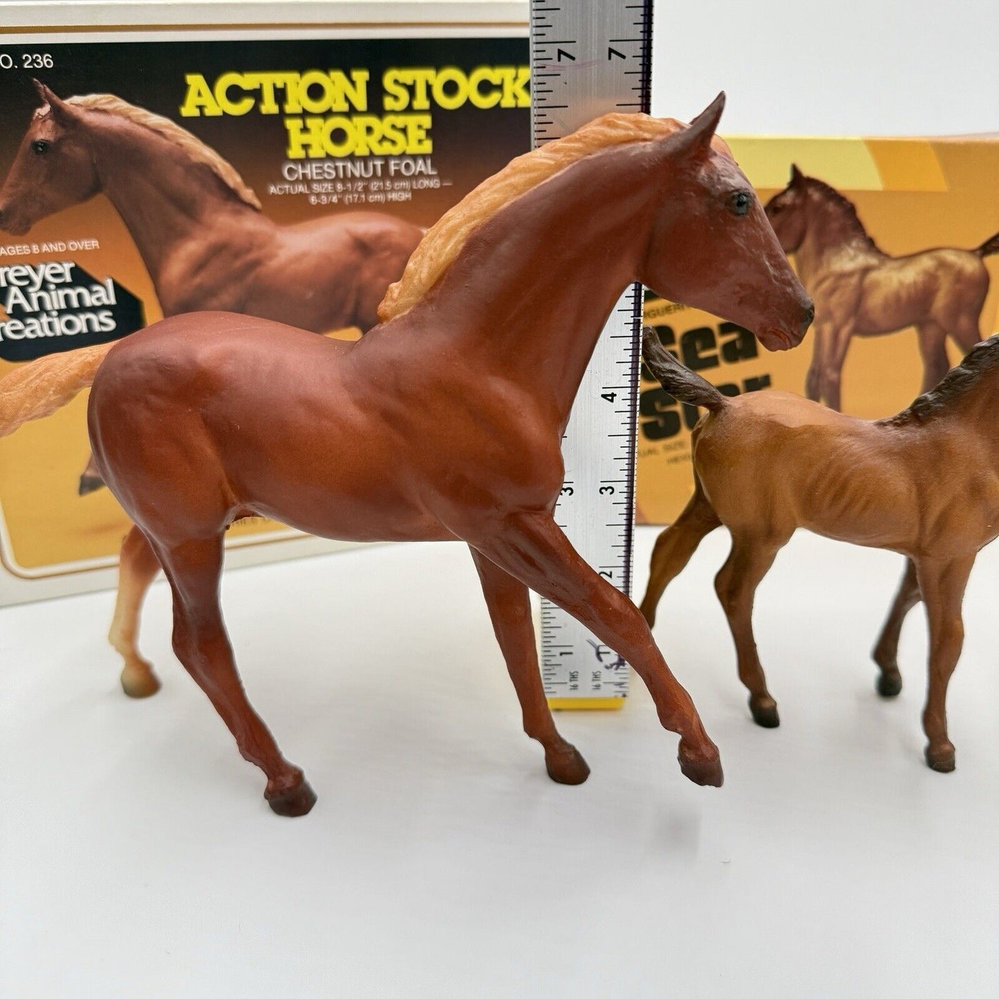 Vintage Breyer Horses Models USA Foals Figurines In Box Set 3