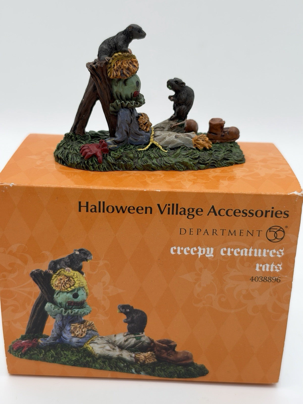Department 56 Halloween accessory creepy creatures Rats Figurine 2”x3” Boxed
