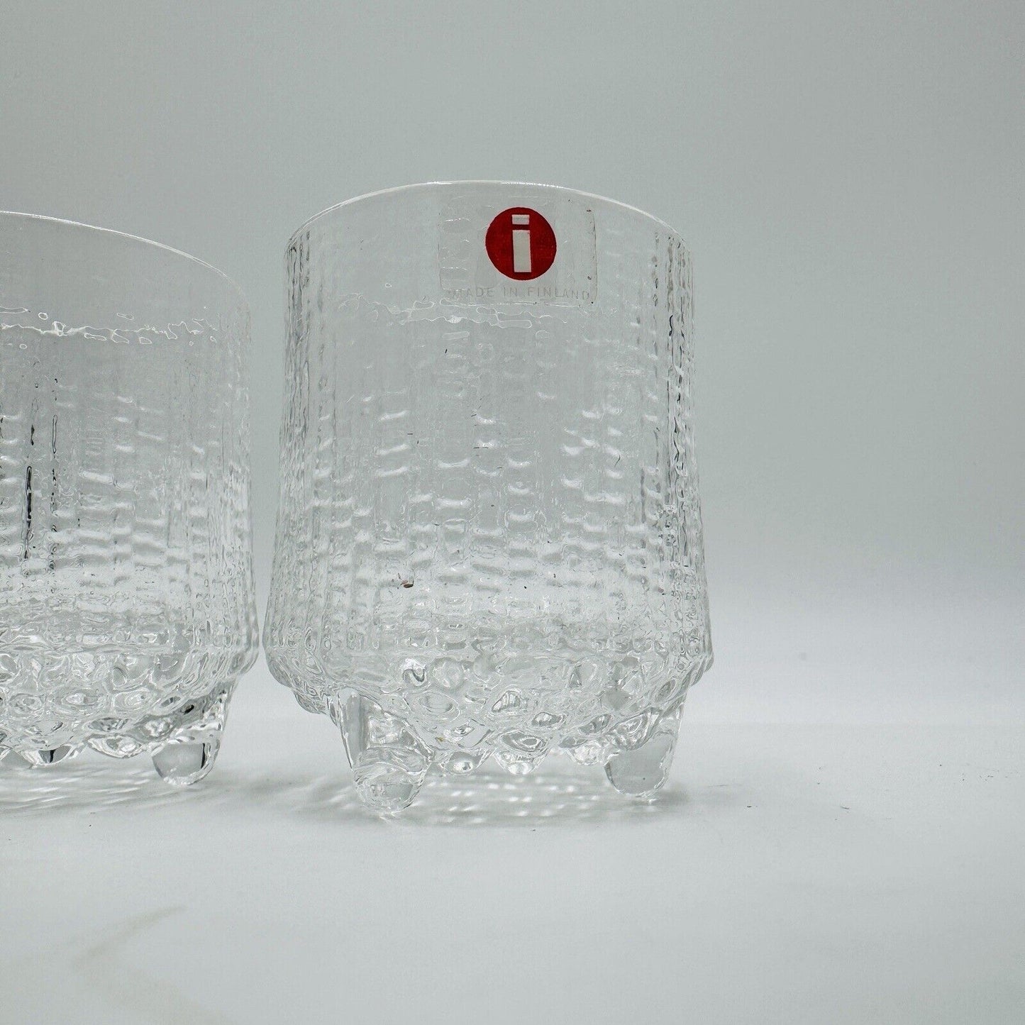 Ittala Finland Ultima Thule Cocktail Shot Glass Set Tapio Wirkkala 2 Pieces