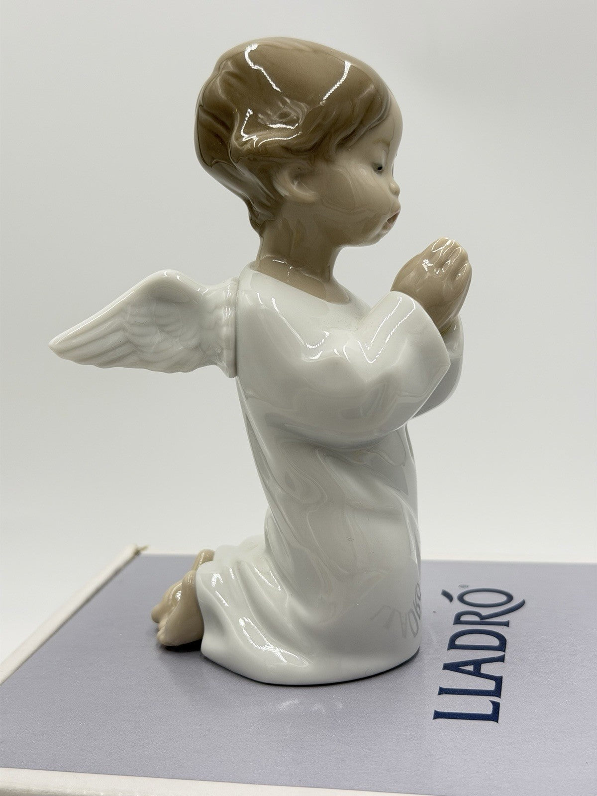 Lladro Spain Porcelain Angel Praying #4538 NIB 5” Painted Vintage Figurine