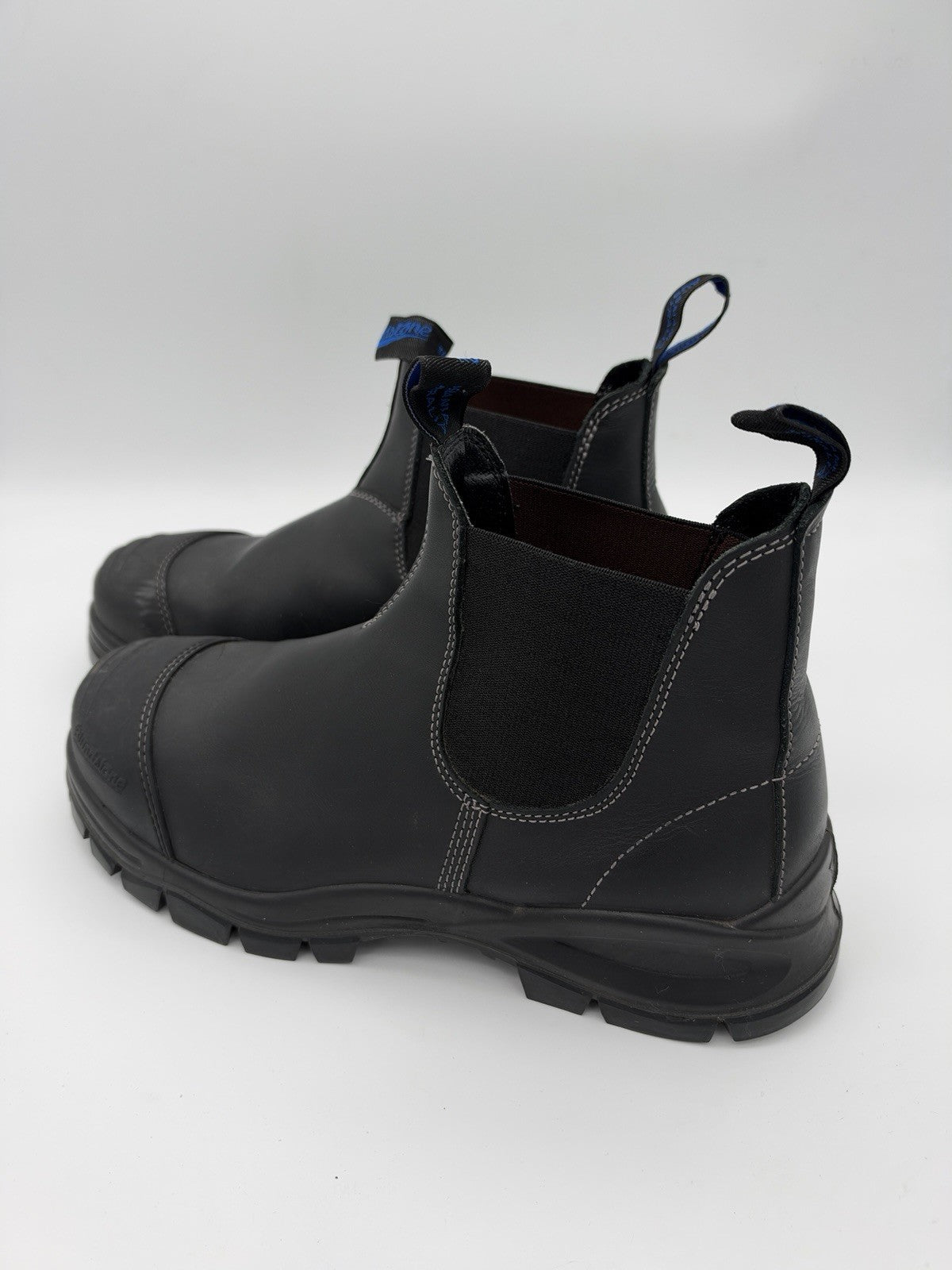 Blundstone 990 Safety Boots Mens Size 11 Chelsea Steel Toe Workwear Shoes Black