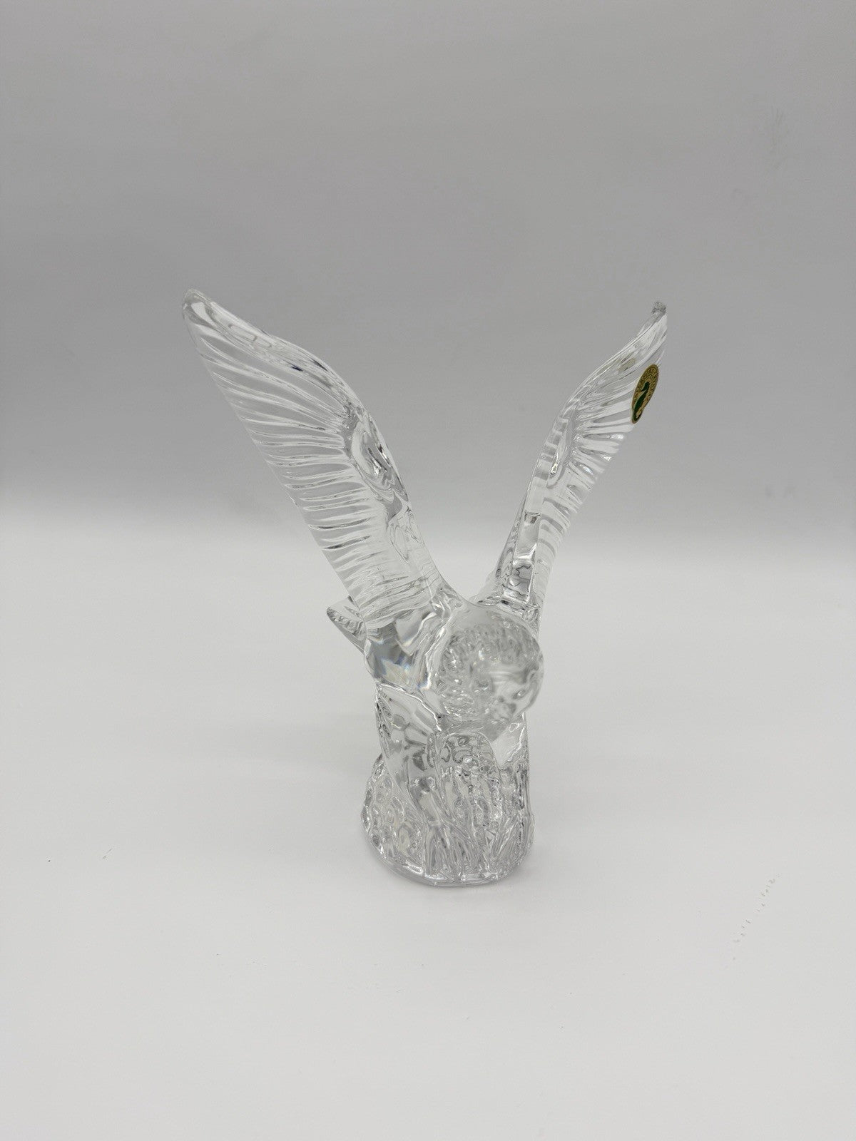 Waterford Crystal Eagles Wing Lead Clear 7” Bald American Eagle Bird Figurine