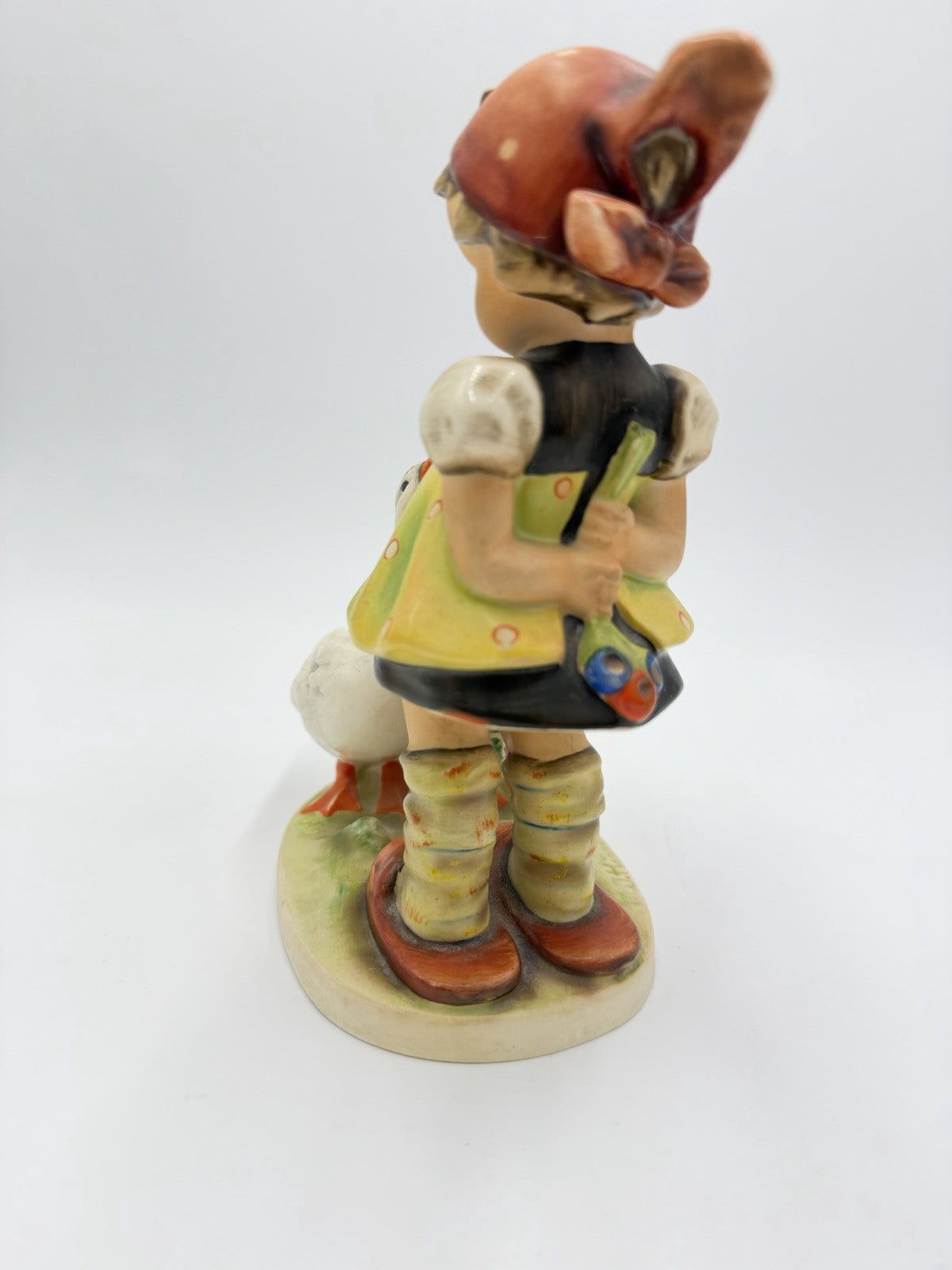 Rare 1950 Hummel Goebel Goose Girl 7”H Figurine Germany Painted Antique 47/2