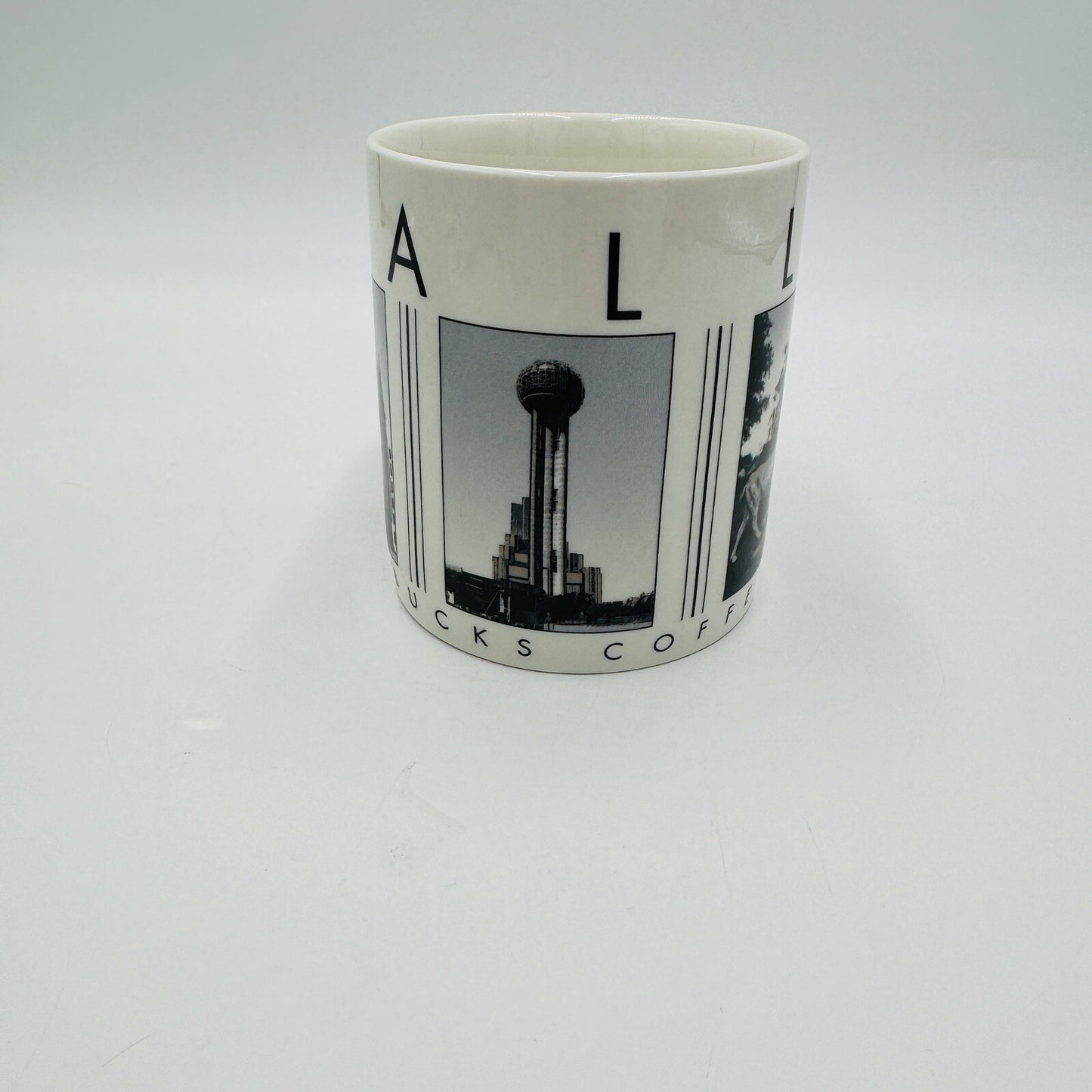 Starbucks Coffee Mug "Dallas" 2005" Barista - City Scenes Ceramic Large