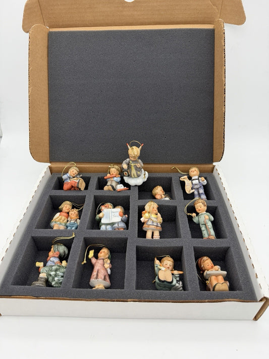 Goebel Berta Hummel Studio Christmas Ornaments Set 13 Pieces Porcelain