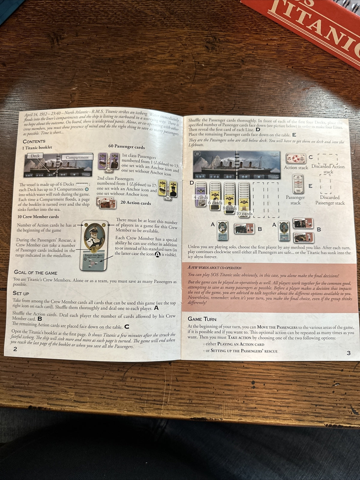 Ludonaute S.O.S. Titanic Board Game Personal Autograph Bruno Cathala Essen