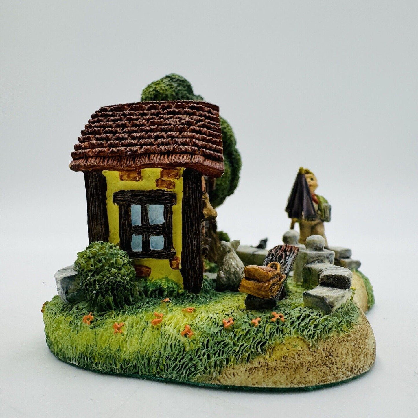 The Danbury Mint Is It Raining? School Hummel Miniature GOEBEL Set 1in Figurine