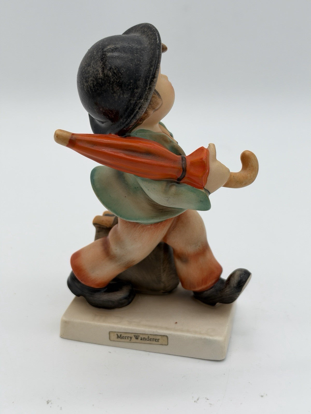 Hummel Goebel Merry Wanderer 1950 Mark West Germany 4.75” Porcelain Figurine
