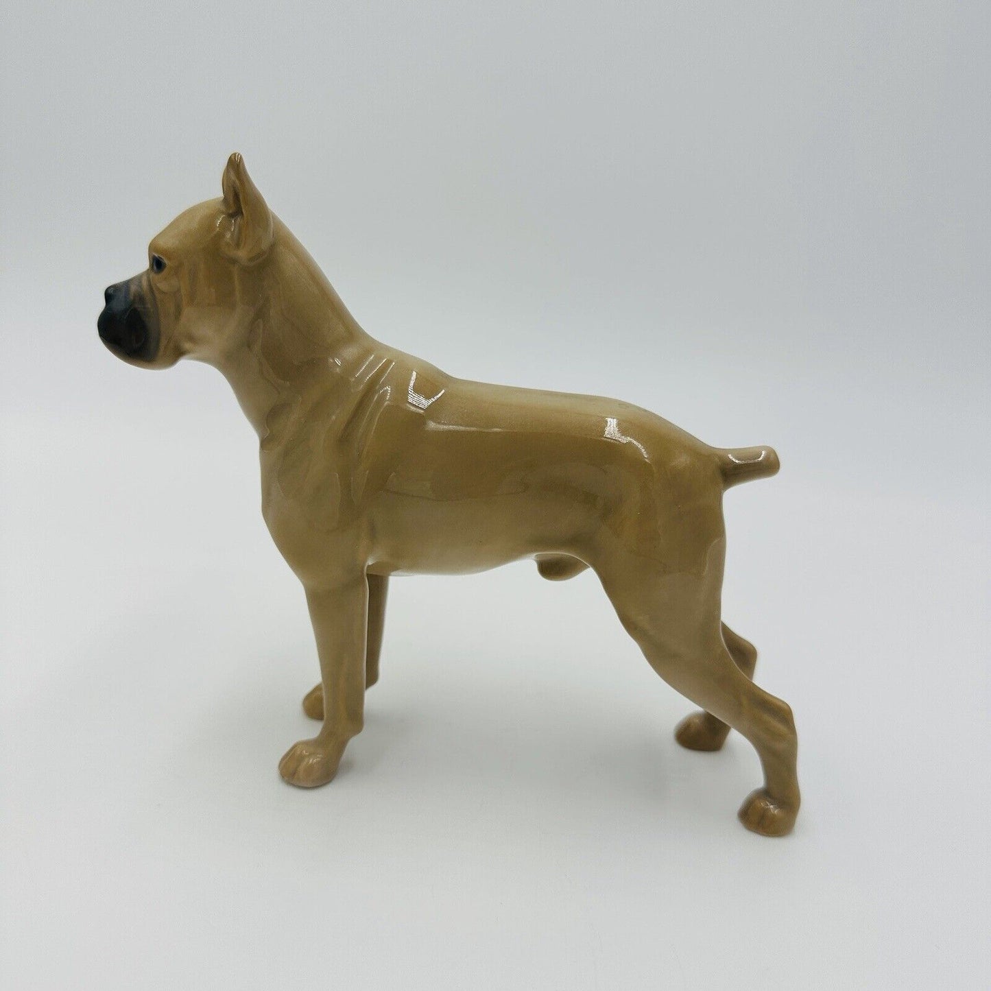 Bing & Grondahl Dog Boxer Standing Figurine Porcelain No 2212 Denmark Vintage