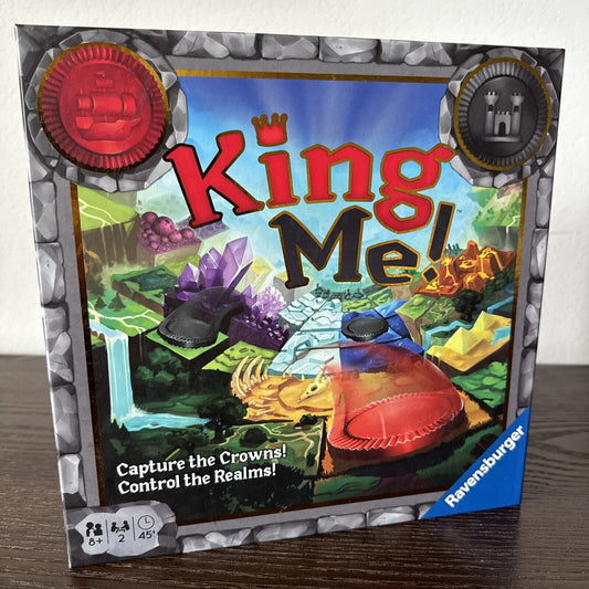 Ravensburger King Me! Strategy Board Game Complete 2 Player Fun Crowns Realms