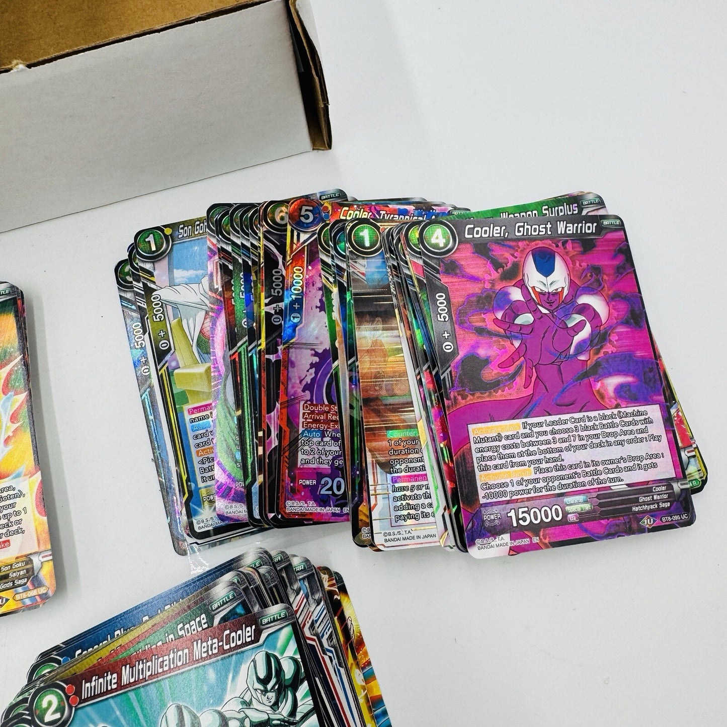 Dragonball Super Card Game Lot Bandai Made In Japan Hundreds Of Cards