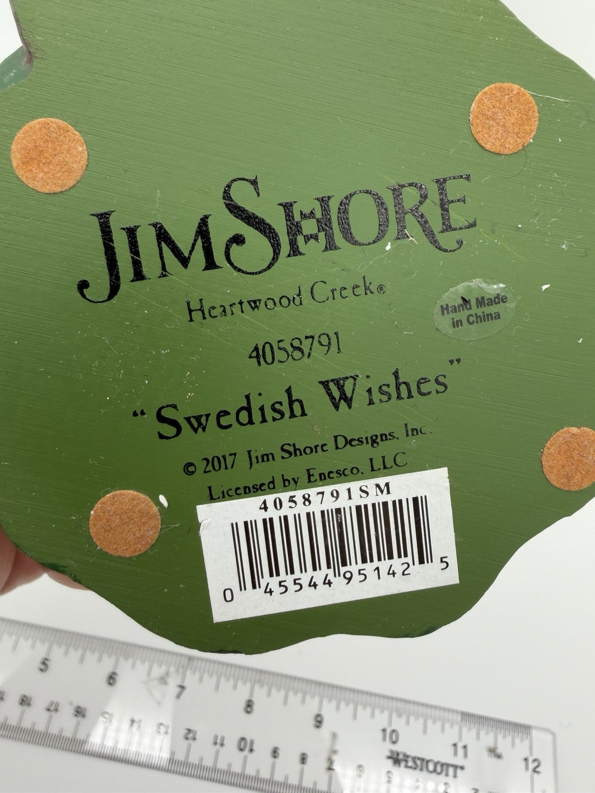Jim Shore Heartwood Creek Sweden Santa Figurine Swedish Wishes 7” Rare Christmas