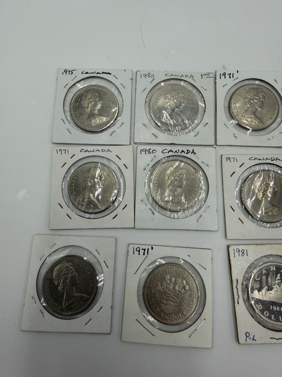 Canadian $1 Commemorative coins Lot 1970,1971,1975,1976 1980 Lot 20 PCs