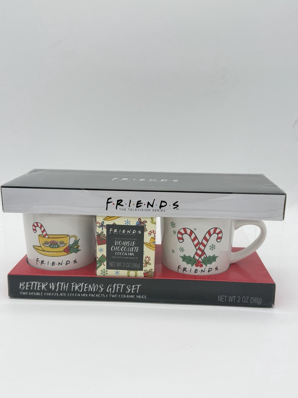 Friends TV Show Mugs & Cocoa Gift Set Christmas Better With Friends Warner Bros