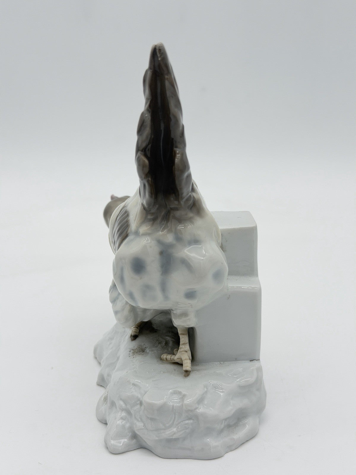 Rare Antique Karl Ens Volkstedt Germany Porcelain Rooster Chicken Hen Figurine