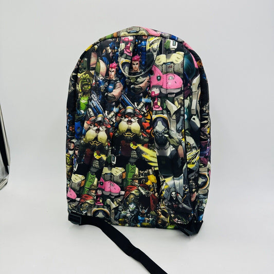 Loungefly Backpack Overwatch Character Collage Allover-Print Blizzard Video Game