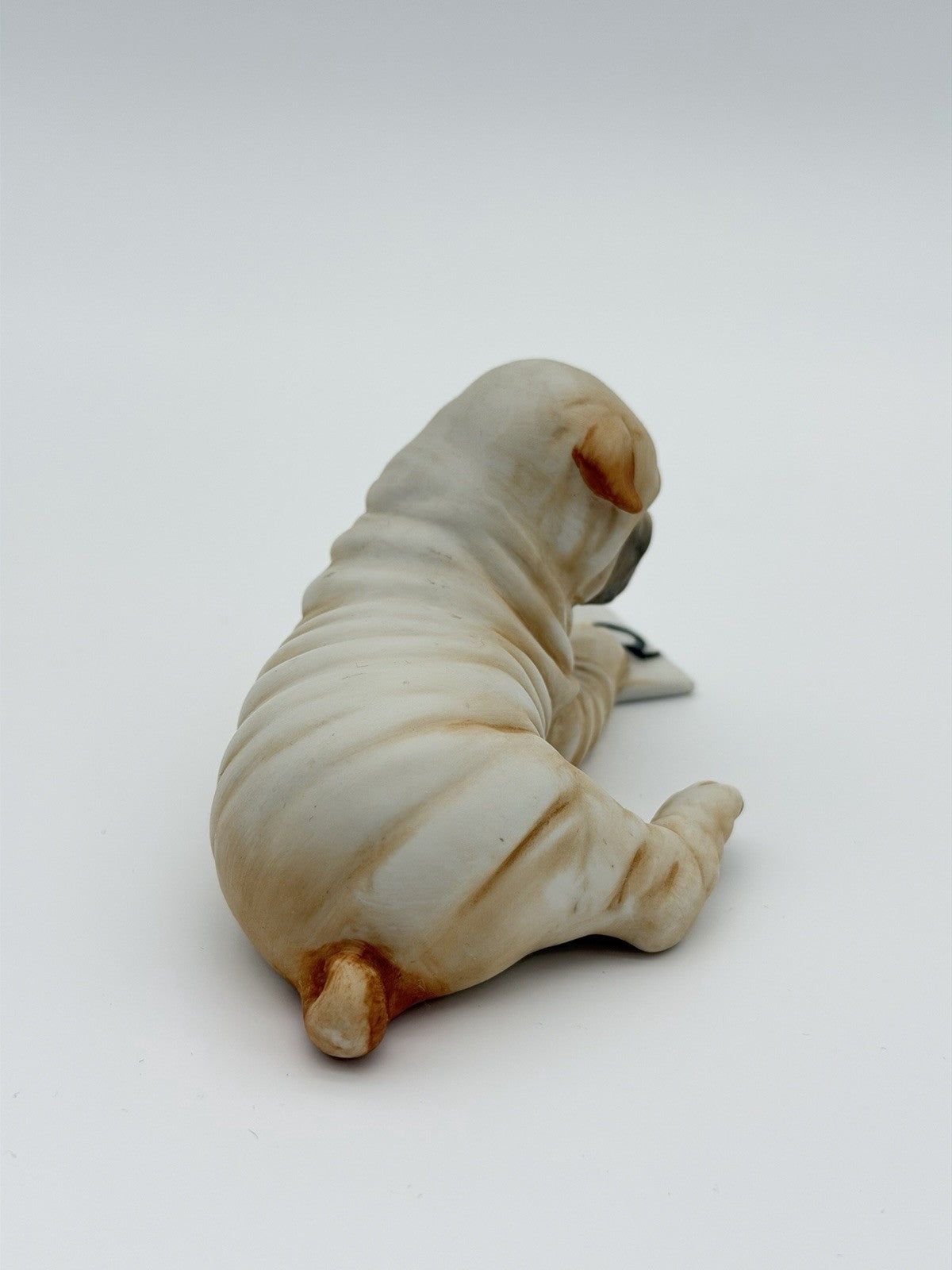 Franklin Mint Porcelain Shar-pei Dog Puppy Painted Vintage Figurine 3”x5”