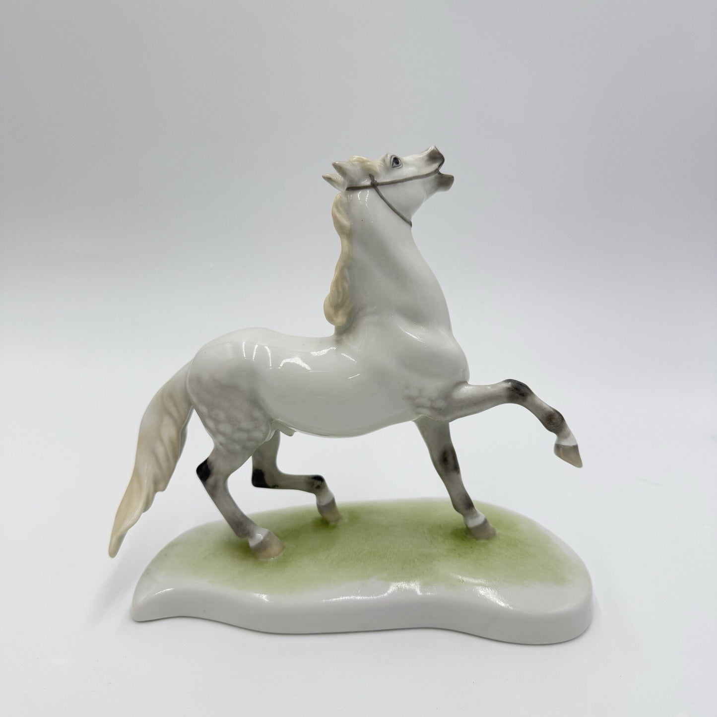 Herend Hungary Porcelain Figurine Stallion 7in Horse Lipizzaner C 1939