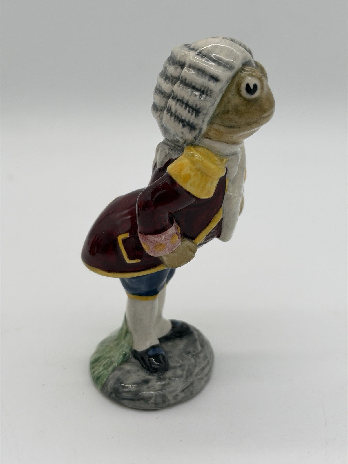 Beswick England Porcelain Frog Footman W/letter Alice In Wonderland Figurine 4”