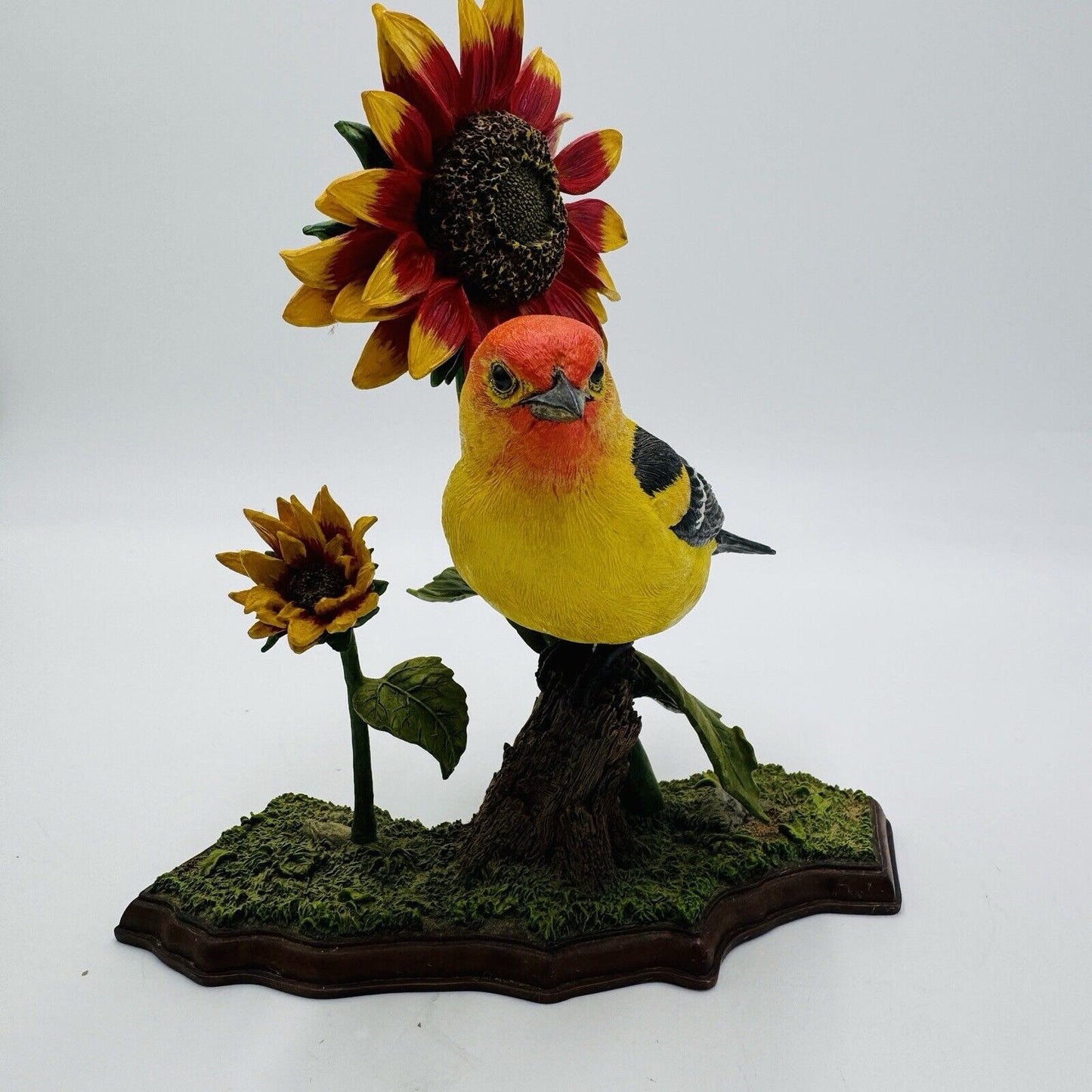 Rare Danbury Mint California Sunshine Bird Figurine Western Tanager By Bob Guge