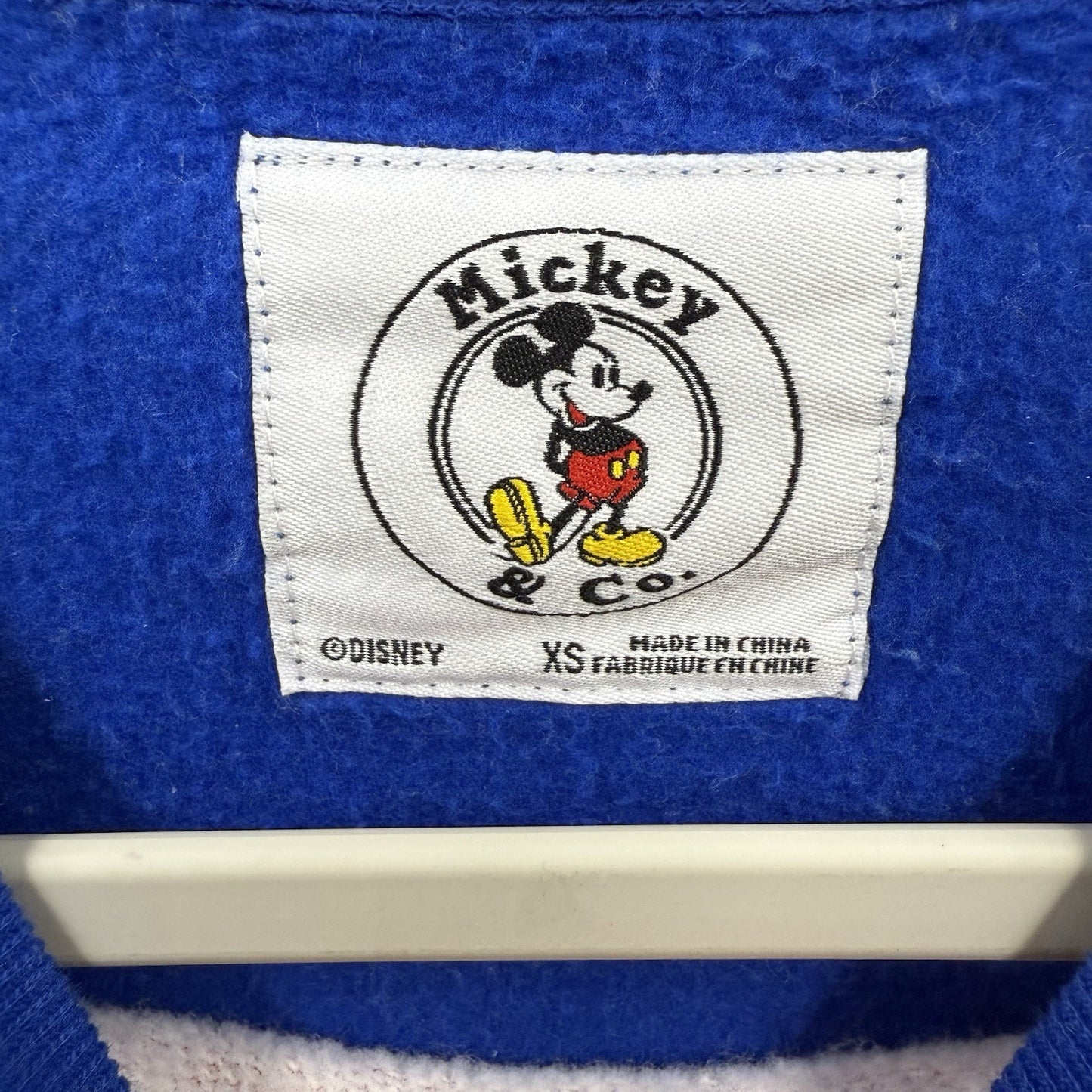Disney Mickey Color Block Sweatshirt Slouchy Size XS Retro Unisex Vtg Preloved