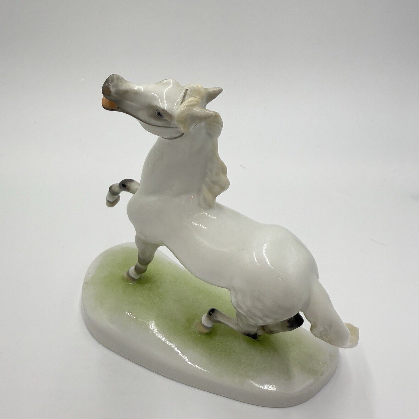 Herend Hungary Porcelain Figurine Stallion 7” Horse Lipizzaner C 1939