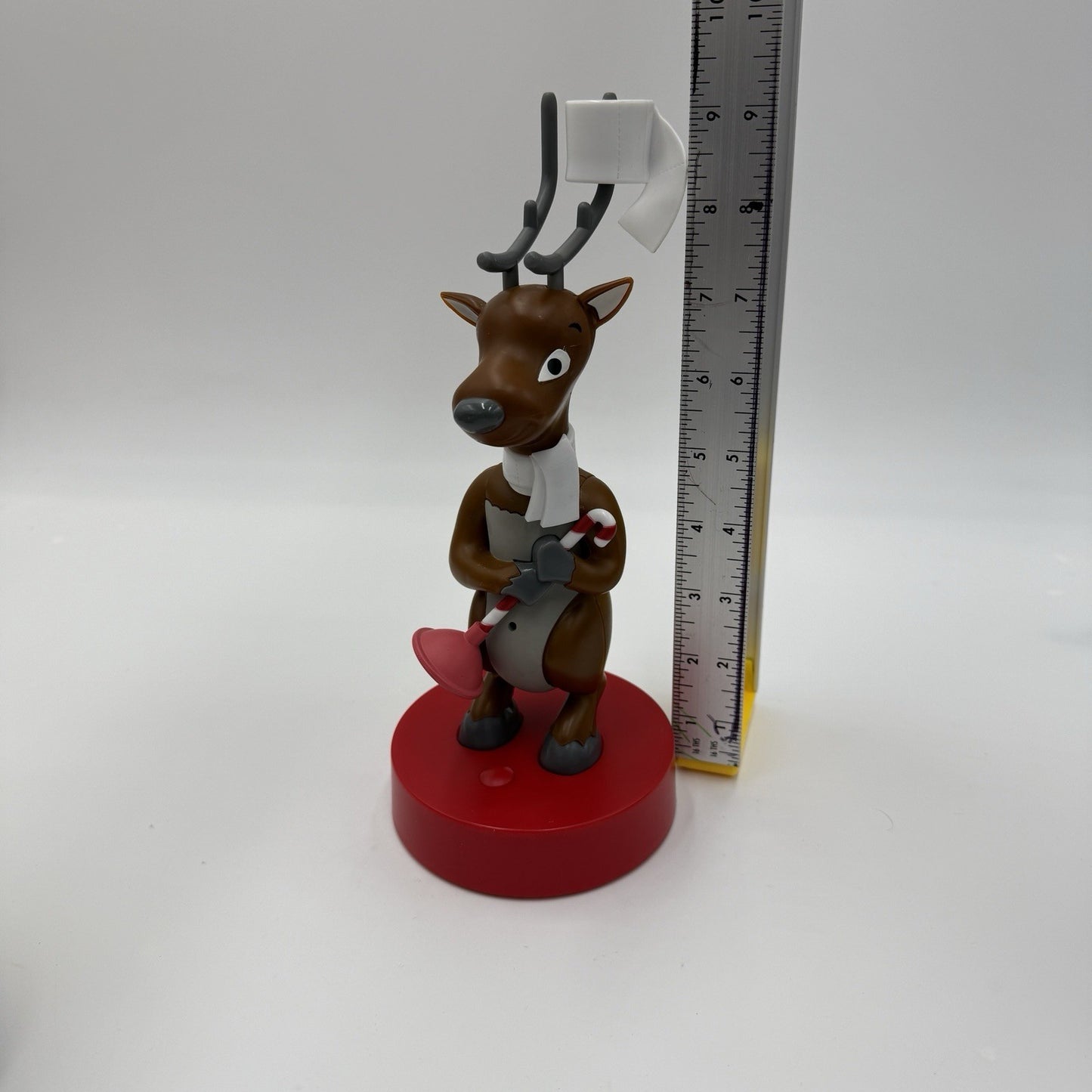 Hallmark Animated Reindeer Singing Jokes Motion Sensor Bathroom Christmas