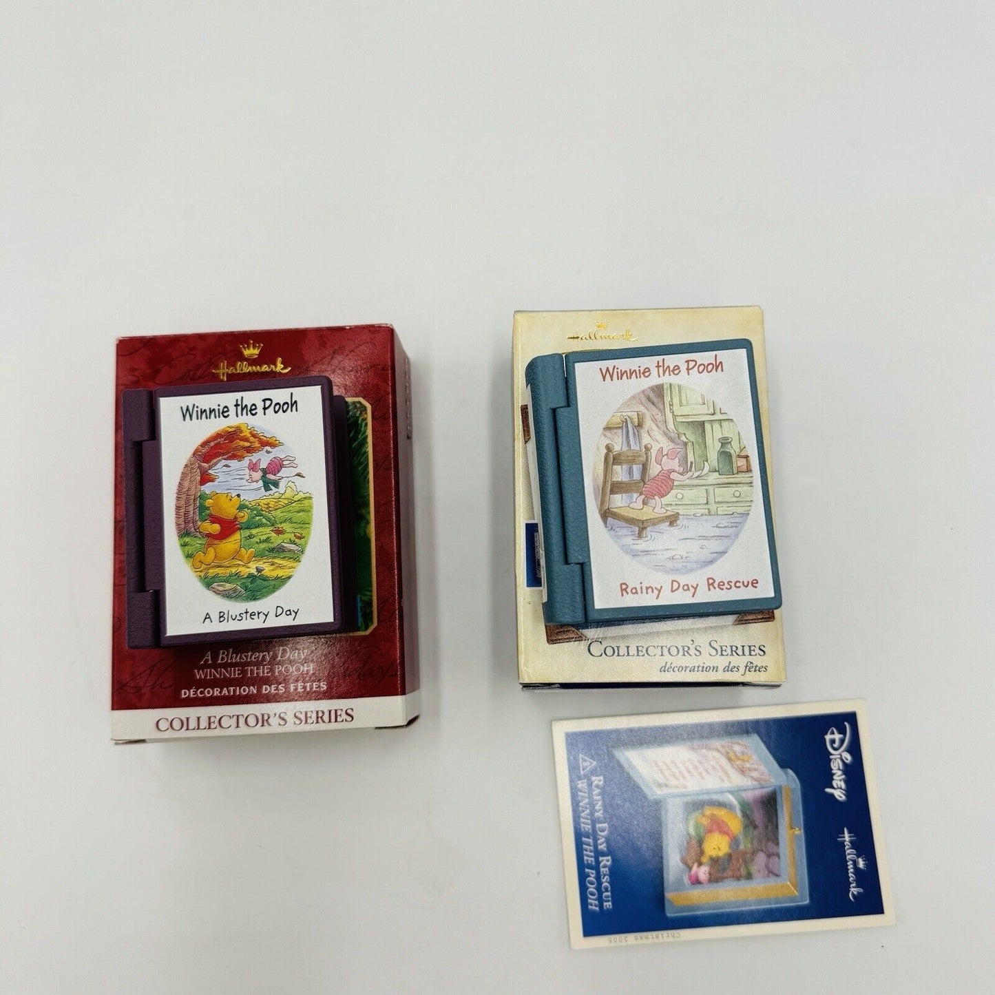 Hallmark Keepsake Ornaments Winnie The Pooh Collectors Series 2000 & 2005