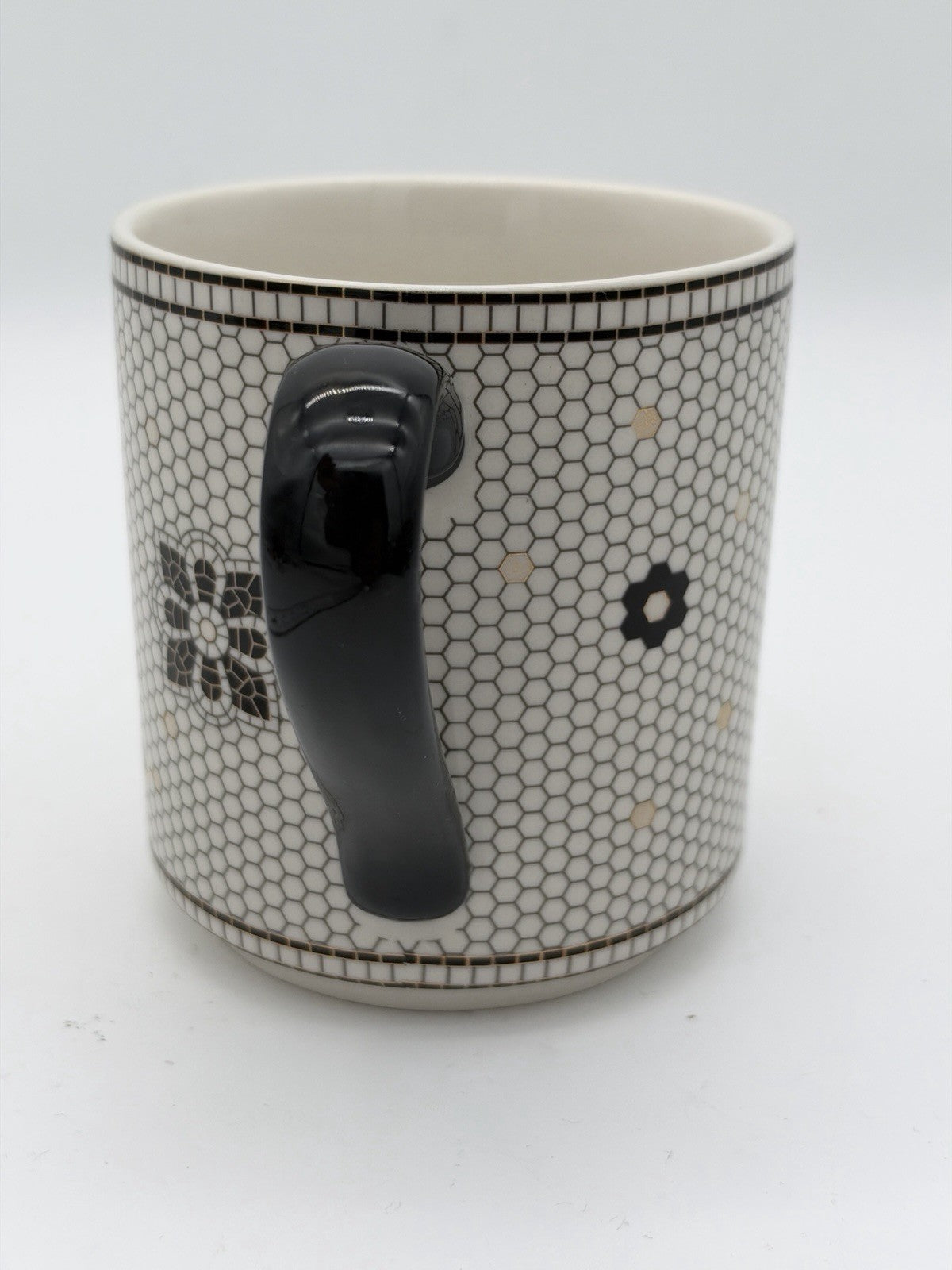 Anthropologie BISTRO TILED MARGOT Mug Cup Tea Coffee Monogrammed Letter R