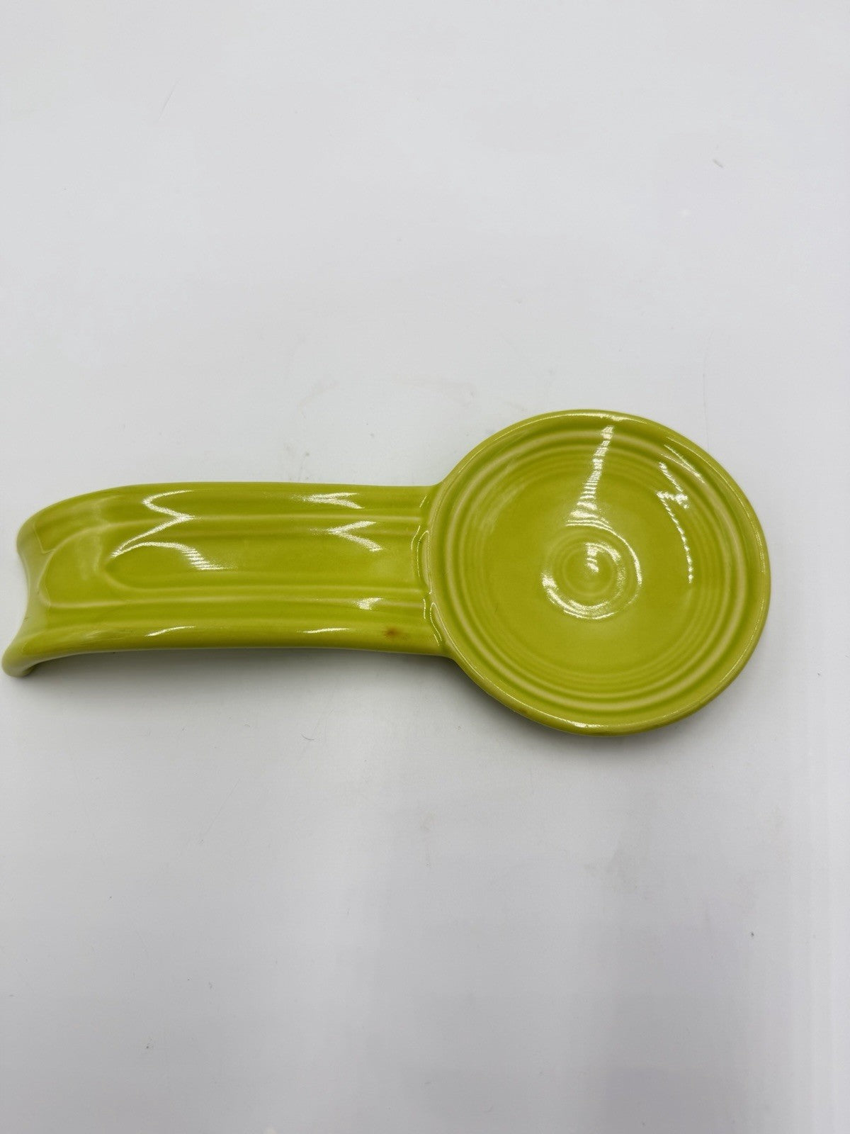 Rare Fiesta Lemongrass Spoon Rest Stoneware Homeer Laughlin Fiestaware Retired