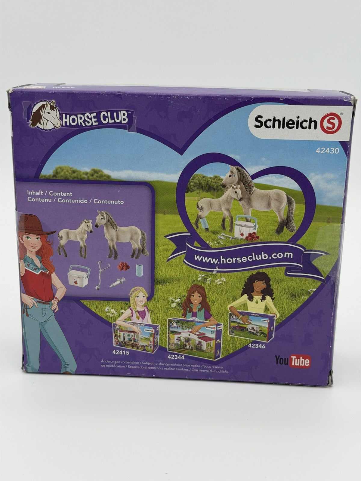 Schleich Horse Club Hannah's First-Aid Kit Model 42430 Mare & Foal Toys Figurine