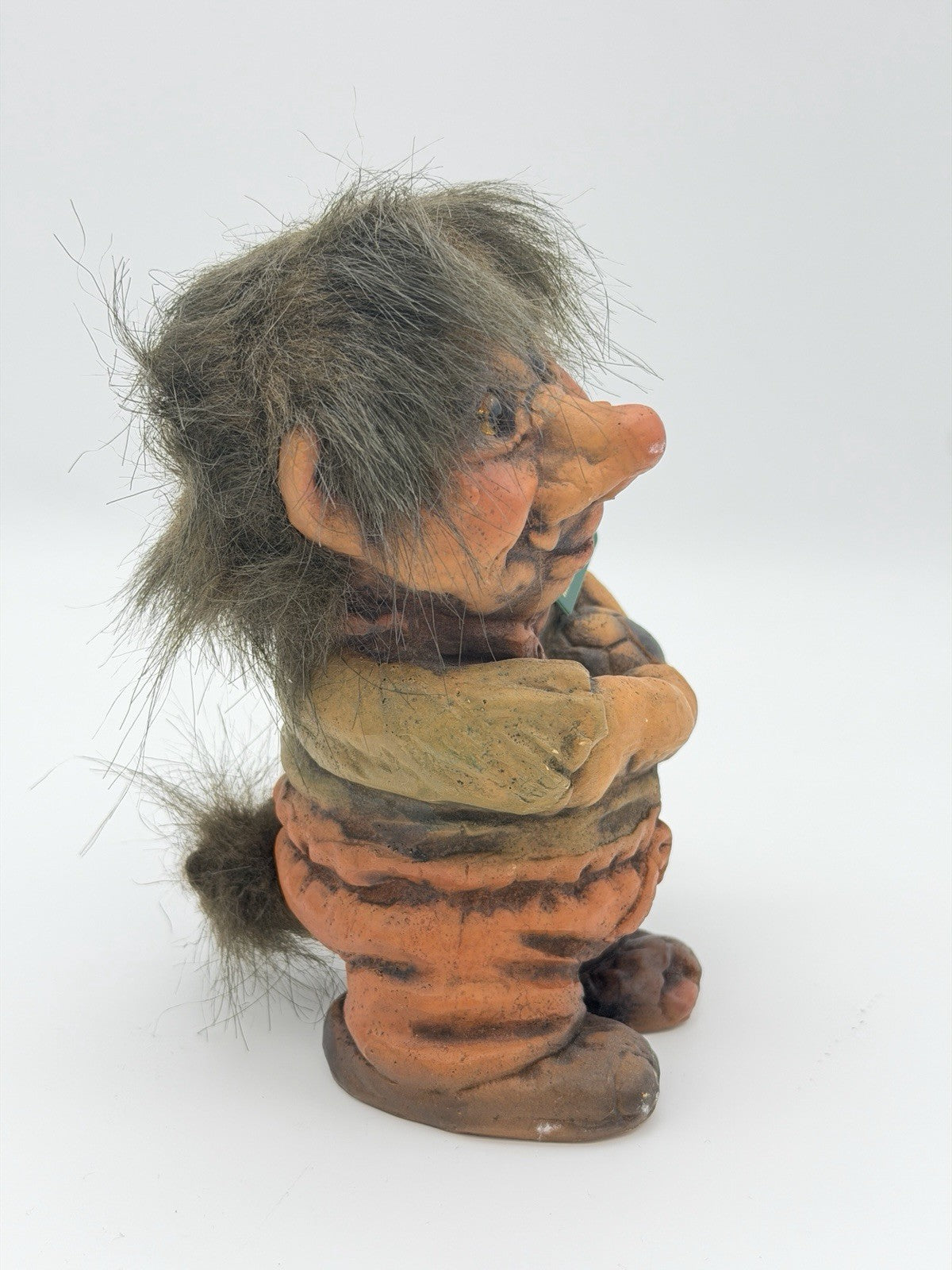 Fosse-Troll Pottery Norway Soccer Ball Boy 7”H W/Tag Sven Schulze Figurine